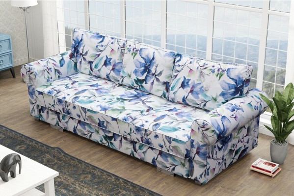 Couch Schlofssofa Sofa Blummen Wunnlandschaft Bettkëscht Couchen Sofa