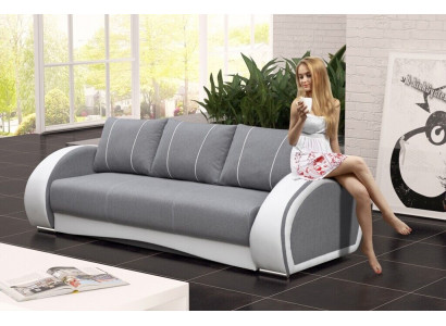 Canapé Schlofssofa Sofa Canapéen Polster Multifunktioun Canapéen 3-Sëtzer Textil Stoff