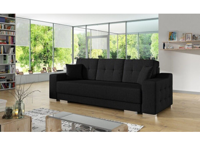 3 Sëtz Sofa Canapé Textil Stoff Schloffunktion Schlofzofa Nei Polster Garnitur Nei