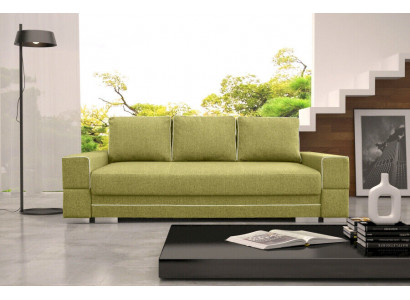 Schlofzofa Klappcouch 3-Sëtzer Schloffunktion + Bettkëschte Couch Sofa Klappsofa