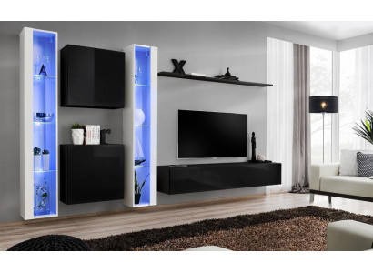 Wunnzëmmermiwwelen Designer Luxus TV Stänner Designer Wand Regal Komplett