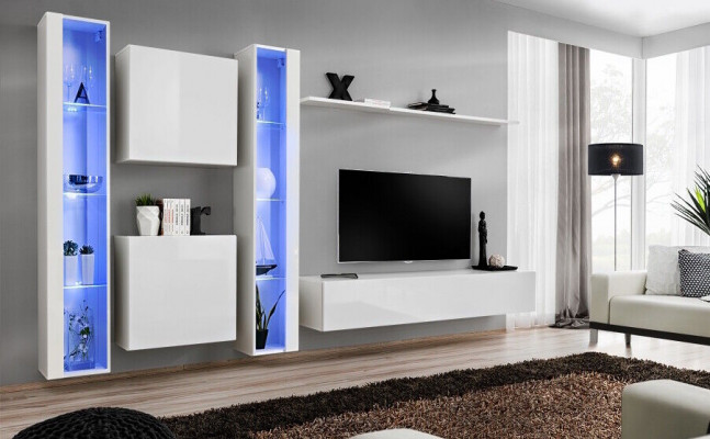 Designer Modern Wunnwand Luxus Regaler Komplett Wand Schaf Wohnzimmermiwwel