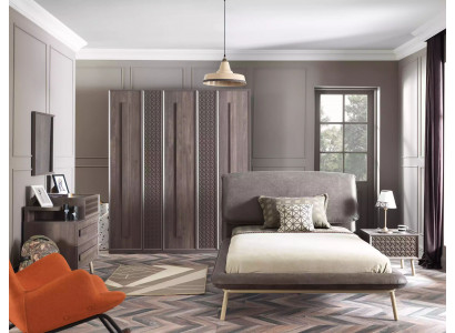 Kannerzëmmer Garnitur Jugendbett Kannersmiwwel Bett Holz Gro Set 5 Deeler
