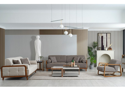 Stuffzëmmer Polstersofa Garnitur Designersessel Bäizellungsmëbel