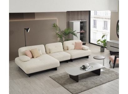Wunnzëmmer Textil Canapé Luxus L-Form Canapé Eckcanapé Designer Miwwelen