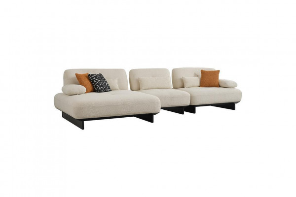 Wunnzëmmer Textil Canapé Luxus L-Form Canapé Eckcanapé Designer Miwwelen