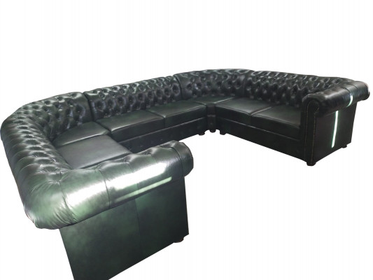 Chesterfield Ecksofa U Form Liederkanapee Ecksofaen Lieder Couche Modern Neit