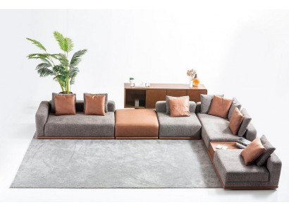 Grouss Polstersofa Eckgarnitur L-Form Ecksofa Modern Stoffsofa Couch