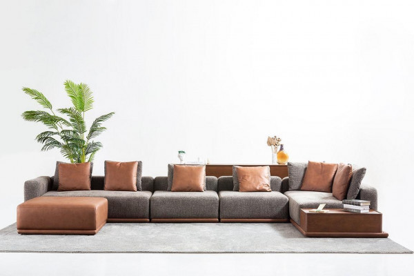Polstersofa Eckgarnitur Ecksofa L Form Stoffsofa Canapé Modern Sofa Gro