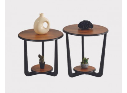 Set 2x Canapé Dësch Kaffisdësch Niewendësch Designer Wunnzëmmerdësch Dëscher