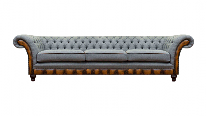 Hellgréng Wunnzëmmer Modern Canapé Exklusiv Dräisiichter Designer Miwwelen