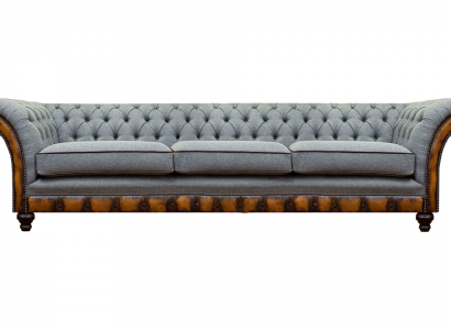 Hellgréng Wunnzëmmer Modern Canapé Exklusiv Dräisiichter Designer Miwwelen