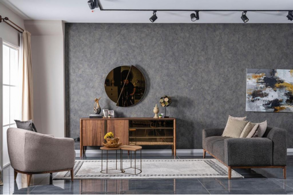 Komplett Couchgarnitur Sofagatnitur Sofa 4+3+1 Plaze Sesselen Grupp Stoff Luxus