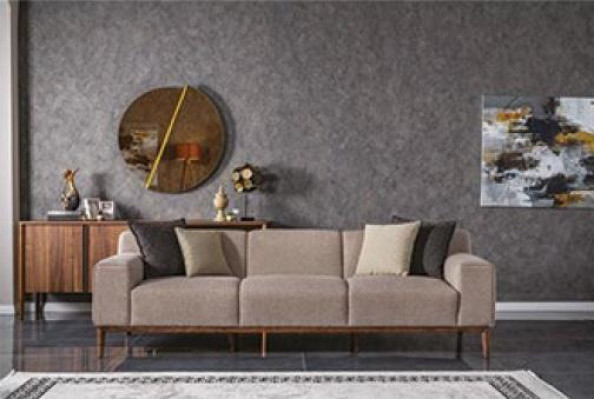 Komplett Couchgarnitur Sofagatnitur Sofa 4+3+1 Plaze Sesselen Grupp Stoff Luxus