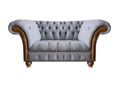 Luxus Miwwelen Zwee-Sëtzer Canapé Couch Chesterfield Designer Textil Wunnzëmmer