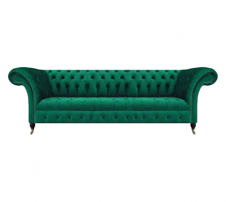 Luxus Sofa Véiersëtzer Canapé Chesterfield Gréng Wunnzëmmer Sëtz Miwwel Nei