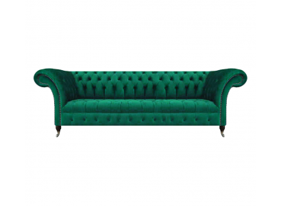 Luxus Sofa Véiersëtzer Canapé Chesterfield Gréng Wunnzëmmer Sëtz Miwwel Nei