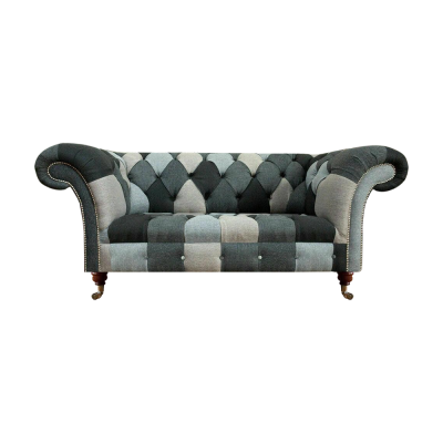 Méifaarweg Luxus Sofa Zweesëtzer Couch Wunnzëmmer Textil Miwwel Sëtz Chesterfield