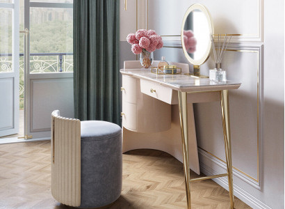 Design Luxus Miwwel Schminktisch Dësch Konsoletischen Schminktisch Schlofzëmmer