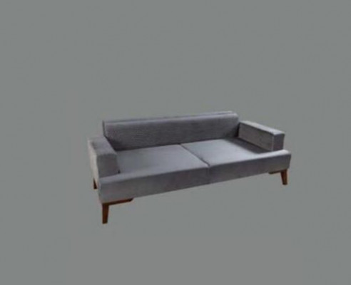 Elegant grous Couch Dräisëtzer Sofa Wunnzëmmer Sëtzmiwwel Samt