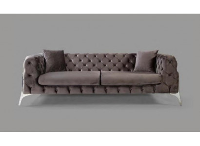 Chesterfield gro Sofa 3-Sëtzer Wunnzëmmer Sofas Textil Polsterung