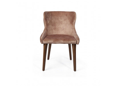 Hellbrongen Chesterfield Stull Designer Textilstull Stilvoll Iesszëmmer Sëtzmiwwelen