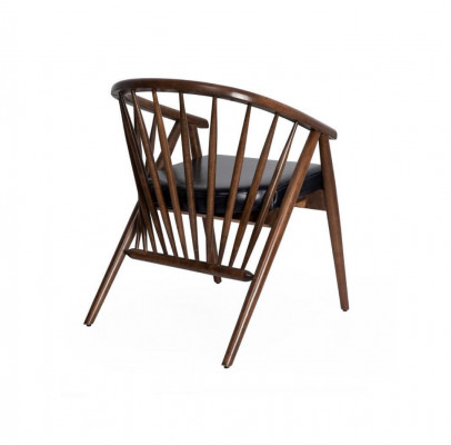 Stillen Wunnzëmmer Iesszëmmer Fauteuil Holzstill mat Aarmleen Iesszëmmer Miwwelen