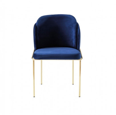Sëtz Stull Iesszëmmerstull Still 1-Sëtz Sessel Luxus Miwwelen Design Stoff Lehn