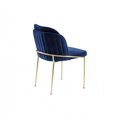 Sëtz Stull Iesszëmmerstull Still 1-Sëtz Sessel Luxus Miwwelen Design Stoff Lehn