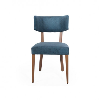 Stull Miwwel Design Polsterstull Léinstull Iesszëmmerstull Klassesch Holz Fotel