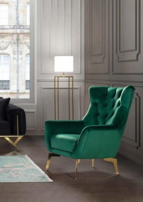 Luxus Fauteuil Eenzelsëtz Modern 1 Sëtz Polster Designer Textil Stoff