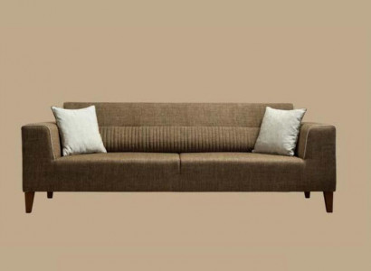 Wunnzëmmer Canapé 3-Sëtzer Couch Dräisëtzer Polster Stoffcanapé Textil