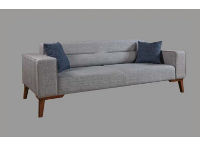 Këssen Sëtz Canapé 3-Sëtz Gro Sofas Sofaen Couchen Textil Stof Drësëtz Stof