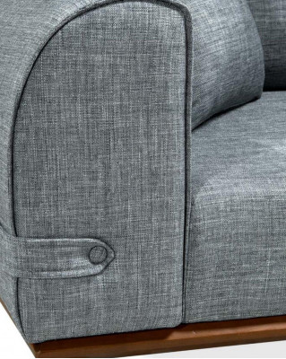 Modern Drësëtz Sofa Design Canapé Sëtzpolster Textil Miwwelen