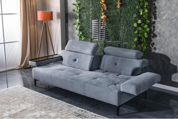 Zwee-Sëtzer Sofa 2 Sëtzer Luxus Sofas Wunnzëmmer Modernen Design Polyester Stoff
