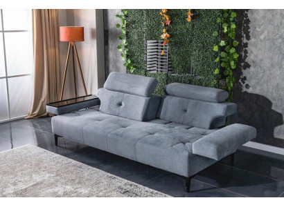 Zwee-Sëtzer Sofa 2 Sëtzer Luxus Sofas Wunnzëmmer Modernen Design Polyester Stoff