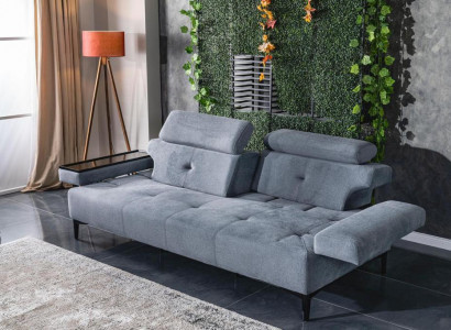 Zwee-Sëtzer Sofa 2 Sëtzer Luxus Sofas Wunnzëmmer Modernen Design Polyester Stoff
