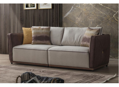 Duebelen Sofa Luxus 2 Sëtzer Sofas Sëtz Wunnzëmmer Modern Polyester Stoff Nei