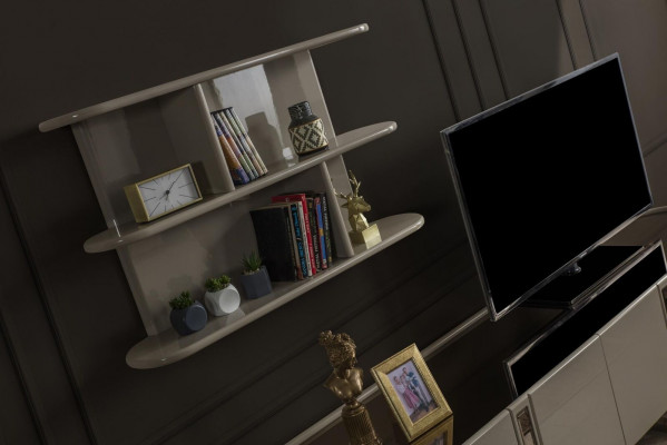 Wunnwand RTV Lowboard Regaler Garnitur TV Stänner Sideboard Kommoud Wunnzëmmer