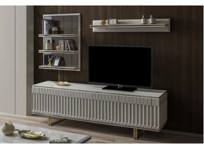Luxus Fernsehwandschränk Wohnzëmmer rtv Lowboard tv Stänner Sideboard Regal Wohnwand