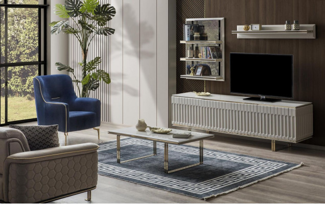 Luxus Fernsehwandschränk Wohnzëmmer rtv Lowboard tv Stänner Sideboard Regal Wohnwand