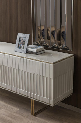 Garnitur Säitenschaaf Spigel Kommode Schaf Designer Luxus Schief Kommodë Set