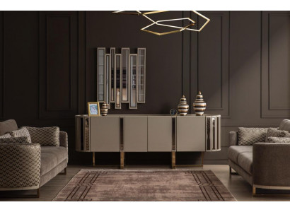 Säitendësch Spigel Kommod Schaf Kommoden Designer Luxus Schief Holz Modern