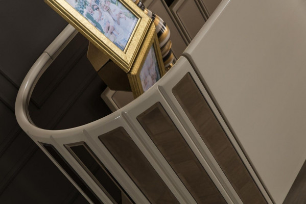 Säitendësch Spigel Kommod Schaf Kommoden Designer Luxus Schief Holz Modern