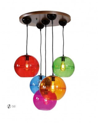 Design Luuchten Plafongséieren Modern Sëlwer Wandluucht Lüster Bunt Krounluucht.