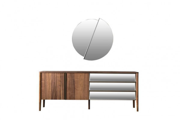 Komplett Garnitur Iessgarnitur Iessdëscher Sideboard 4x Still Iessgrupp Miwwelen 6-tlg.