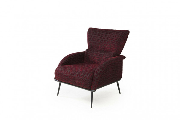 Canapé eenzel Sëtz 1 Sëtz Stoff modernen Stull Wunnzëmmer Miwwelen Textil Clubstull