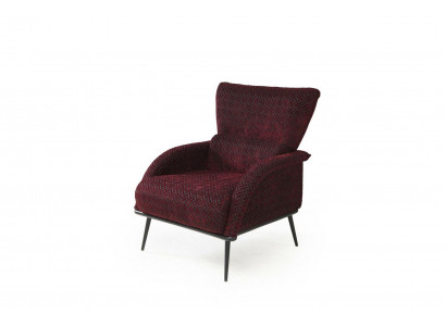 Canapé eenzel Sëtz 1 Sëtz Stoff modernen Stull Wunnzëmmer Miwwelen Textil Clubstull