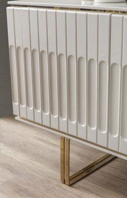 Luxus TV -Ständer Wunnzëmmer RTV Lowboard Sideboard Kommod Wunnwand Modern Nei