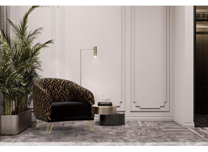 Fotell Sofa Einsëtzeger Relax 1 Sëtz Clubfauteuil Stoff Modern Wunnzëmmer Samett Nei